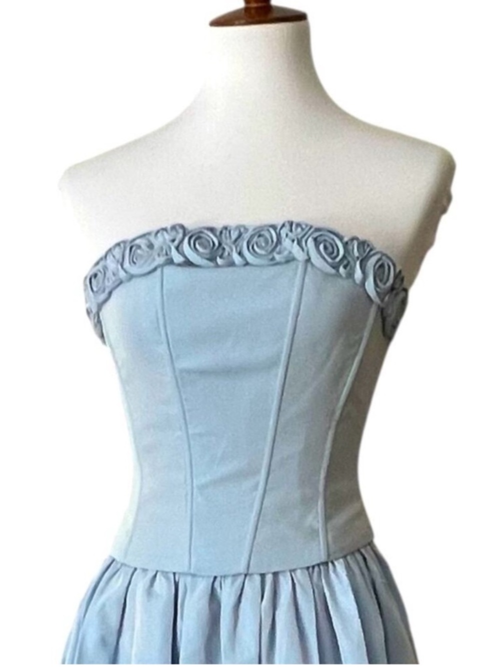 Vintage XS Formal Dress Mcclintock Gunne Sax Strapless Gown Fairy Princess Hoco - Picture 4 of 15